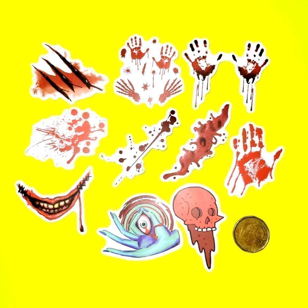 3/$20	brand new 10x waterproof funny stickers